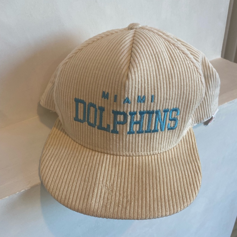 Miami Dolphins Tan Corduroy Hat